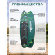 SUP доска надувная Hunterboard Active 10.6 Green
