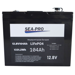 Аккумуляторная батарея SEA-PRO 104А/ч 12,8В LiFePo4 Аккумуляторная батарея SEA-PRO 104А/ч 12,8В LiFePo4